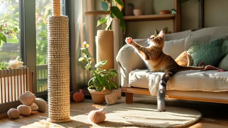 Por que seu gato arranha móveis e como distraí-lo com sucesso