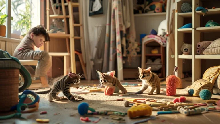 Por que os gatos filhotes têm comportamento destrutivo e como lidar com isso