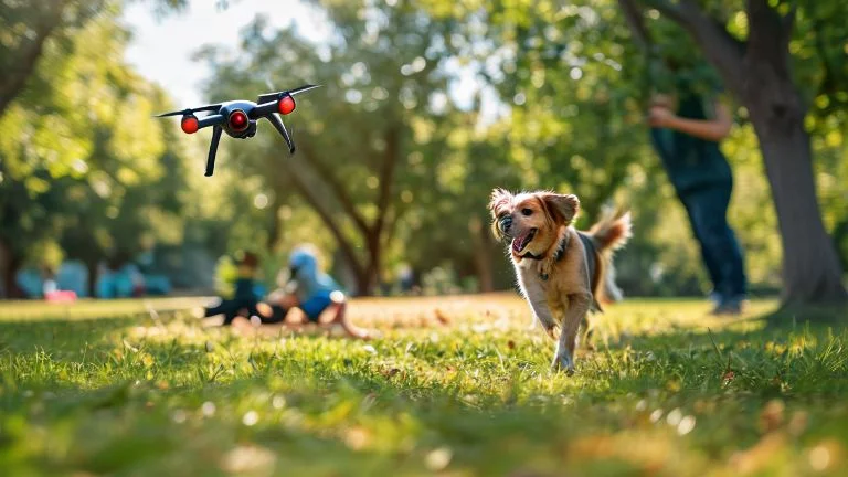 Como usar drones para divertir pets ativos de forma segura e divertida