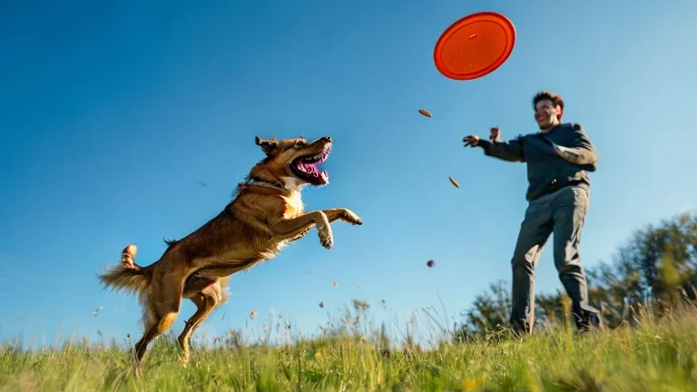 Como o Frisbee Melhora a Saúde Física do Seu Cão