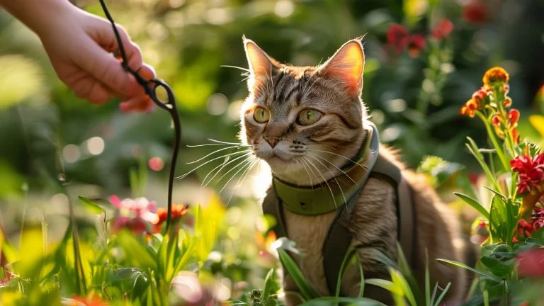 Como pequenos passeios diários melhoram o humor dos gatos
