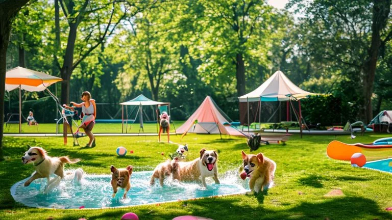 Brincadeiras ao ar livre para cães se exercitarem no verão
